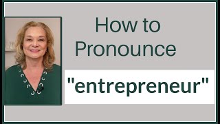 How to pronounce quotentrepreneurquot [upl. by Melena]