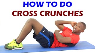 How to Do Cross Crunches  Exercise Of The Day 25 [upl. by Anirpas]