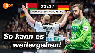 Weißrussland  Deutschland 2331  Highlights  HandballEM 2020  ZDF [upl. by Aiyotal]