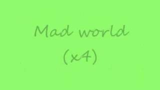 Tears for fears  Mad world Lyrics [upl. by Alenairam]