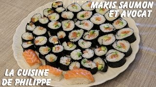 Makis saumon et avocat [upl. by Okir]