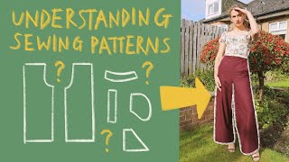 How to understand sewing patterns for beginners [upl. by Ayikat]