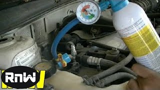 How to Add Freon to a Car and Manually Engage AC Compressor Clutch [upl. by Maibach]