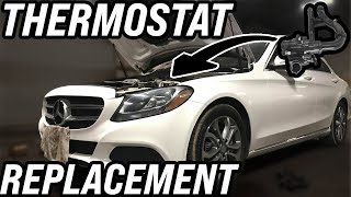 2015 Mercedes C300 20T Thermostat Replacement [upl. by Lerrad228]