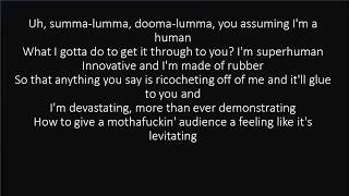 RAP GOD FAST PART  EMINEM LYRICS [upl. by Broeder790]