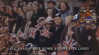 National Anthem of Canada Retro version O Canada pre1980 lyrics [upl. by Norvin]