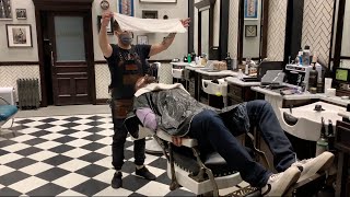 Upscale Barbershop Las Vegas at the Cosmo Beard Cut [upl. by Rivalee186]