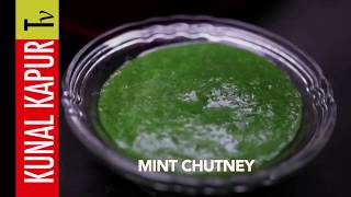 Mint Chutney  Kunal Kapur Recipes  Pudina Chutney [upl. by Elleira]