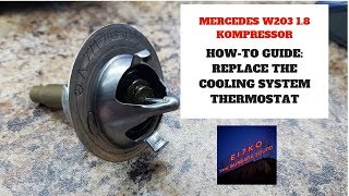 Mercedes C180 Kompressor Thermostat Replacement HOW TO [upl. by Erlene]