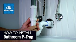 How to Install a Plastic Bathroom PTrap [upl. by Wernher]