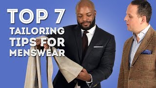 Top 7 Tailoring Tips for Menswear  Advice on Alterations [upl. by Lek]