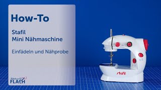 Stafil Mini Nähmaschine  EinfädelTutorial [upl. by Nitz]