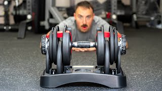 Bowflex 552 Adjustable Dumbbells Review Cheap But Good [upl. by Atilrep]