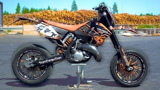 KTM 125 SUPERMOTO PROJECT [upl. by Snilloc386]