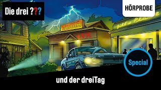 Die drei   Sonderfolge und der dreiTag  Hörprobe zum Hörspiel [upl. by Eleahcim34]