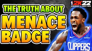 The truth about MENACE BADGE that you need to know in NBA 2K22 Next gen Badge Breakdown [upl. by Ssepmet]