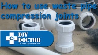 Waste pipe compression joints [upl. by Nyrehtac]