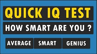 IQ Test For Genius Only  How Smart Are You [upl. by Jake]