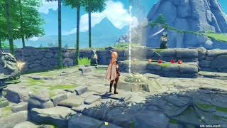 How to Solve 5 Statues Puzzle on Qingce Village Peak Mountain  Genshin Impact [upl. by Larimore]