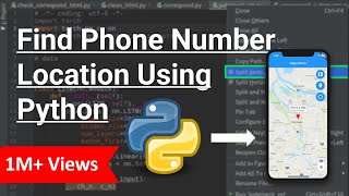 Python Project  Track Phone Number Location Using Python [upl. by Renferd]