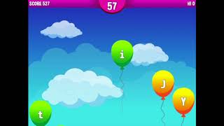 Typing Balloon Popper  HTML5 Typing Game [upl. by Adnawak]