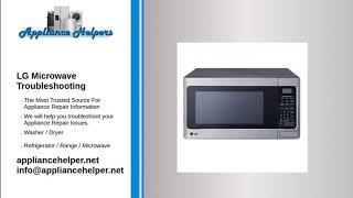 LG Microwave Troubleshooting [upl. by Marciano]