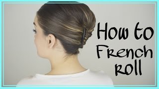 How to do an easy French Twist in your own Hair EASY TRICK [upl. by Rafi]