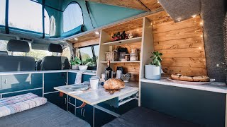 STUNNING VOLKSWAGEN T5 CONVERSION  🚐 SELFBUILD Offgrid Van Conversion [upl. by Pascal]