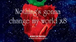 Across The Universe  Jim Sturgess Lyrics [upl. by Atiugram334]