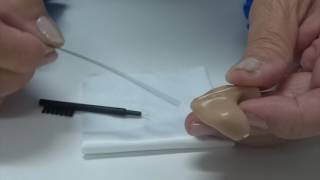 How to Clean an ITE Intheear or custom Hearing Aid [upl. by Ilehs]