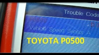 Toyota Sienna p0500 speed sensor location and replacement [upl. by Carolee466]