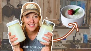 The EASY Way to Make Homemade Yogurt with fewer dishes [upl. by Kipp]