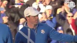 Rory McIlroy and Sergio Garcias comeback on Day 1 at 2014 Ryder Cup [upl. by Tanner]