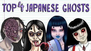 TOP 4 SCARY JAPANESE GHOSTS HANAKOSAN NUREONNA OIWA YUKIONNA  Draw My Life [upl. by Ani]