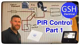 PIR Lighting Control  Wiring Diagram Part 1 [upl. by Enyale642]