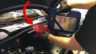 BMW ENGINE OIL CHANGE TIPS FOR BEGINNERS [upl. by Leahcimauhsoj877]