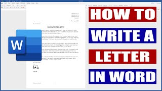 How to write a letter in Word  Microsoft Word Tutorial [upl. by Yesnik57]