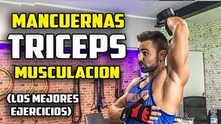 🔴 Los Mejores EJERCICIOS MANCUERNAS TRICEPS  TRICEPS con MANCUERNAS [upl. by Ashlie]