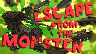 Escape from the Monster  Cartoons about tanks [upl. by Omidyar171]