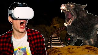 RIDING A HAUNTED ROLLER COASTER IN VR Epic Roller Coasters [upl. by Ianahs]