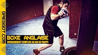 Boxe Anglaise  Enchainement complexe au SAC DE FRAPPE [upl. by Einahpets]