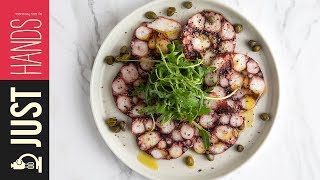 Octopus carpaccio  Akis Petretzikis [upl. by Emerej]