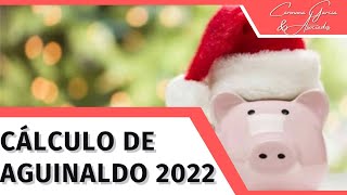 Cálculo de Aguinaldo 2022 [upl. by Worthy]