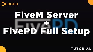 FiveM Server  FivePD  Full SetupInstall Tutorial [upl. by Ateiluj]