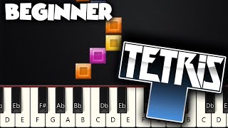 Tetris Theme Song  BEGINNER PIANO TUTORIAL  SHEET MUSIC by Betacustic [upl. by Onaicul]