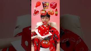 Random Red Color food MUKBANG2🥵🥩 shorts [upl. by Ettore]