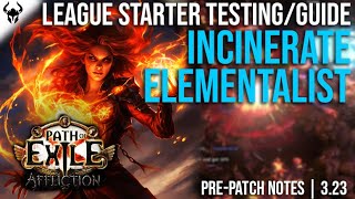 Incinerate League Starter Leveling amp Build Guide  PoE UPDATED POB to 324 Necropolis [upl. by Aihsemaj]