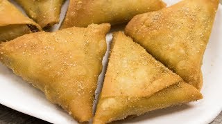 Irani Samosa Recipe  Crispy Hyderabadi Onion Vegetables Samosa  Easy Evening Snacks [upl. by Atter]