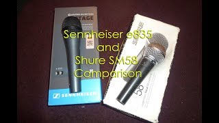 Sennheiser e835 Unboxing amp Comparison with SHURE SM58 [upl. by Stark]