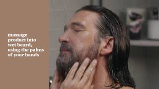 How To Use Control GX Beard Wash  Just for Men [upl. by Kimberlee725]